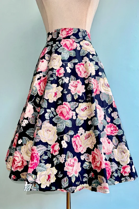 Rose Blossom Circle Skirt by Banned