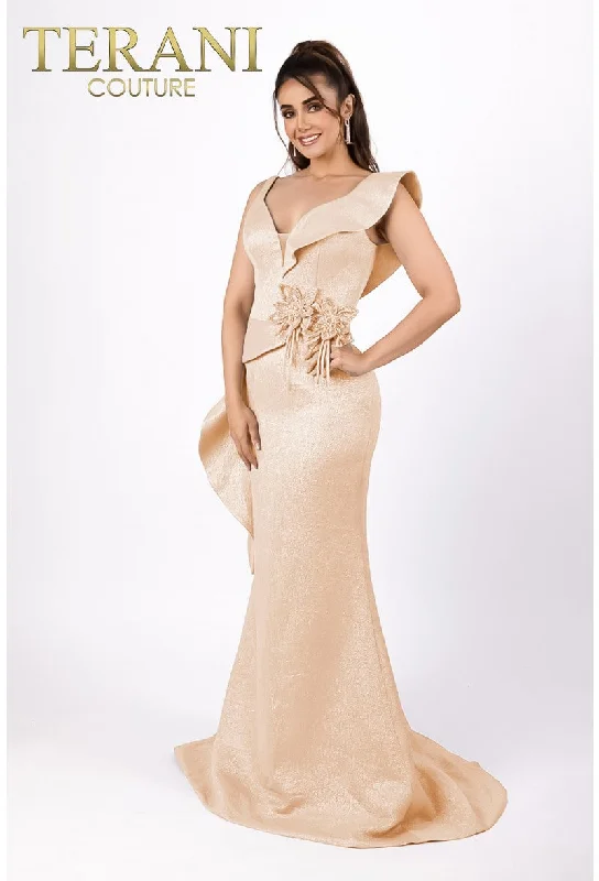 Terani Couture 232E1297 Light Gold 10 Sale