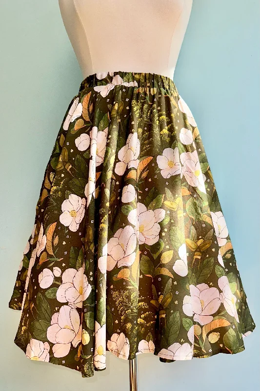 Goldenrod & Magnolia Midi Skirt by Morning Witch