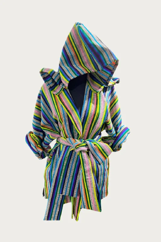 Lain Handmade Robe Jacket In Rainbow