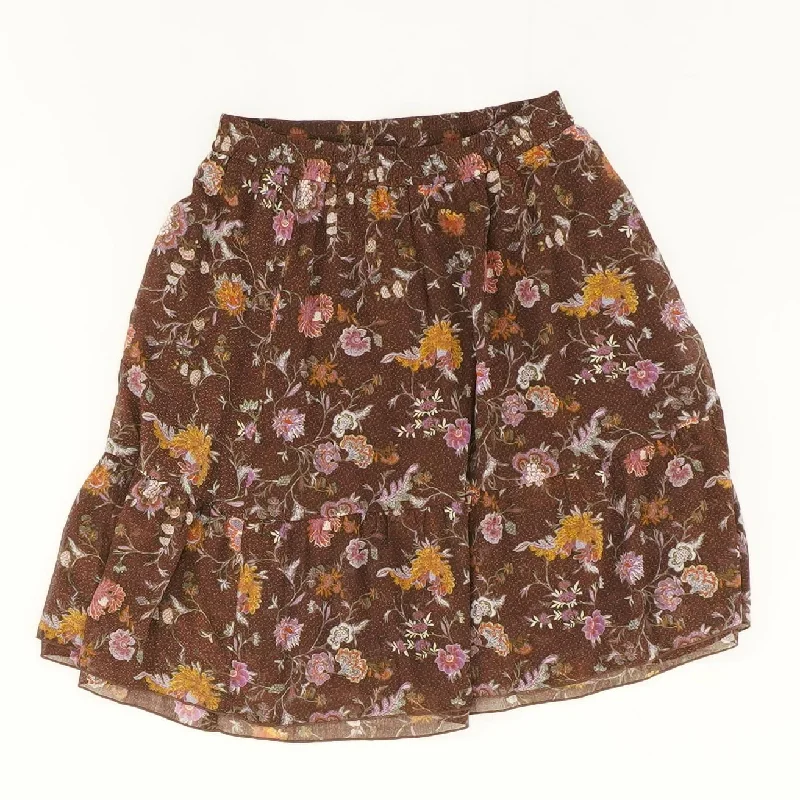 Multi Floral Mini Skirt