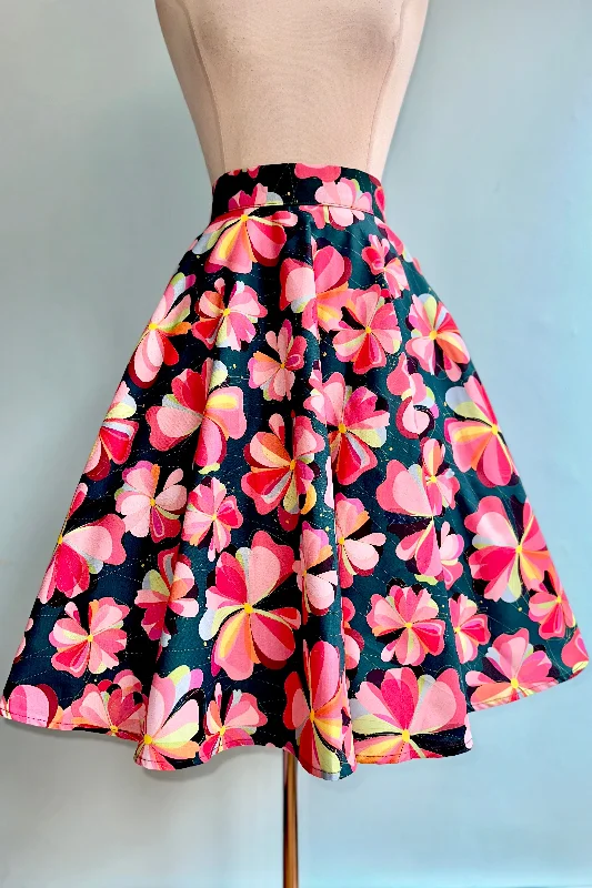 Colorful Pinwheel Circle Skirt by Heart of Haute