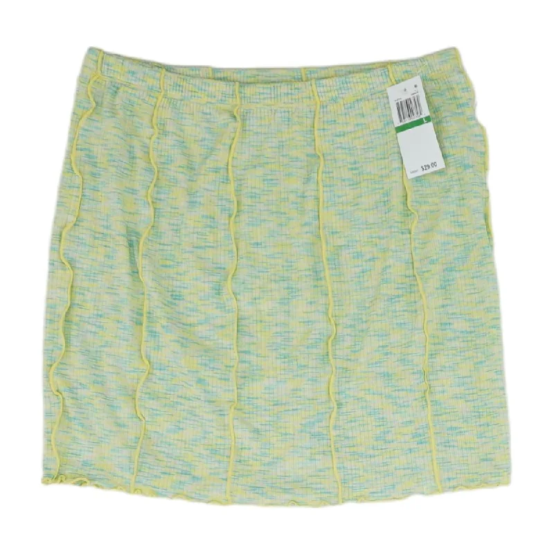 Green Misc Mini Skirt