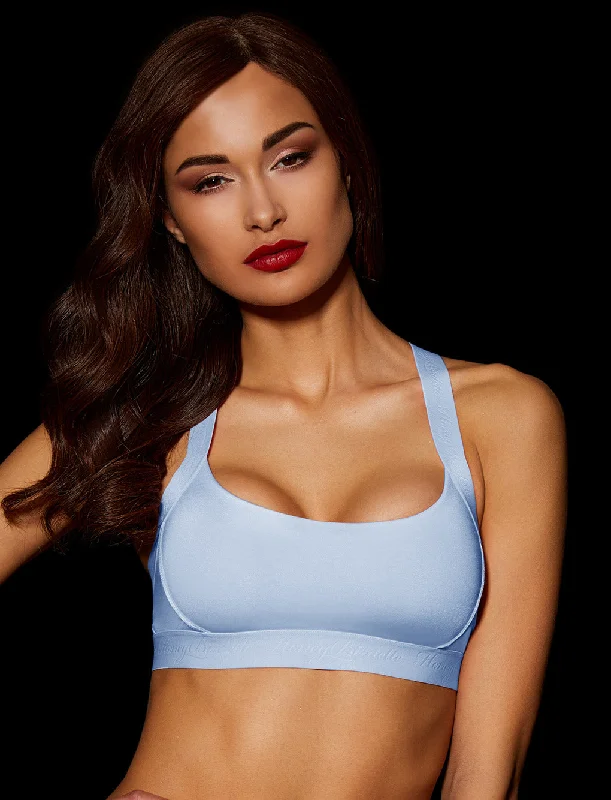 Essentials Baby Blue Crop Top