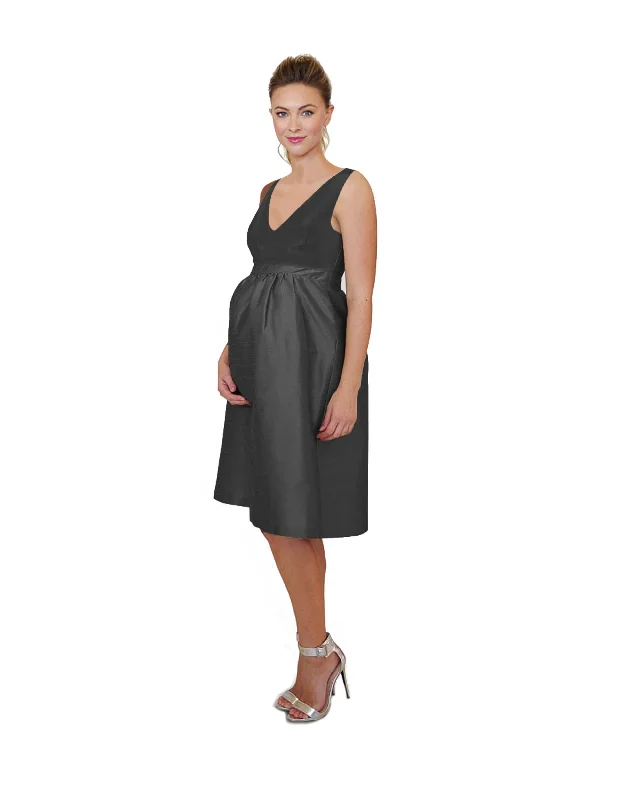 Harper Bodice With Maternity Midi Skirt in Shantung