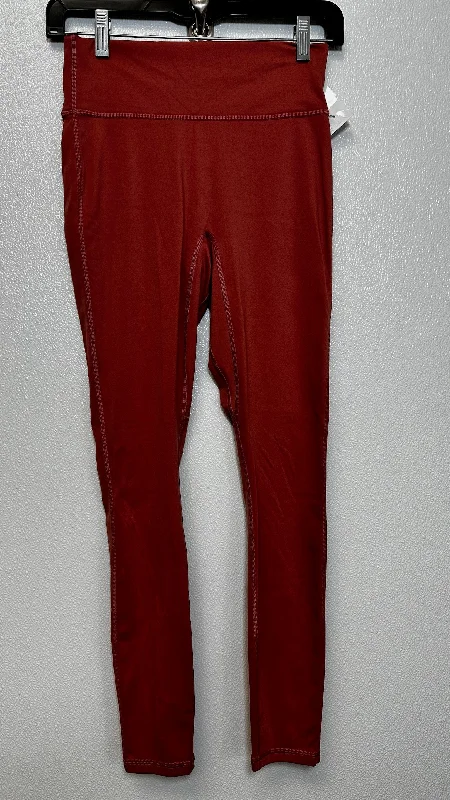 Terracotta Athletic Leggings Fabletics, Size S