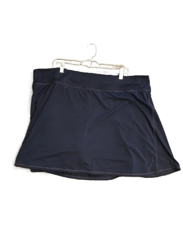 Navy Athletic Skort By Ideology, Size: 3x