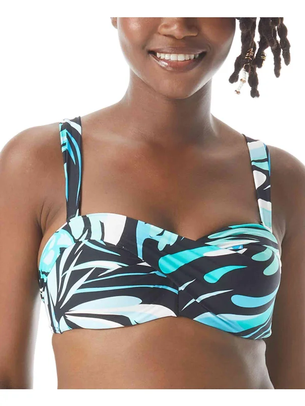 Womens Underwire Printed Bikini Swim top