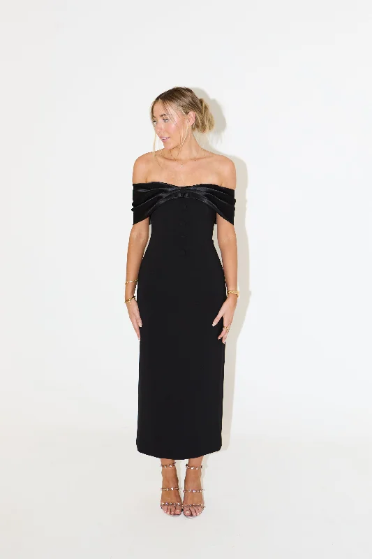 The Ultimate Muse Bow Midi Dress