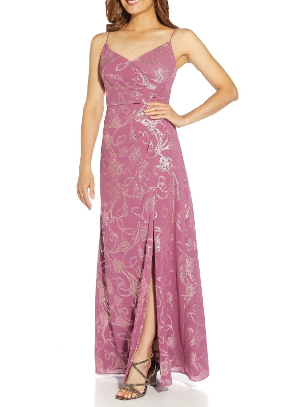 Womens Chiffon Maxi Evening Dress