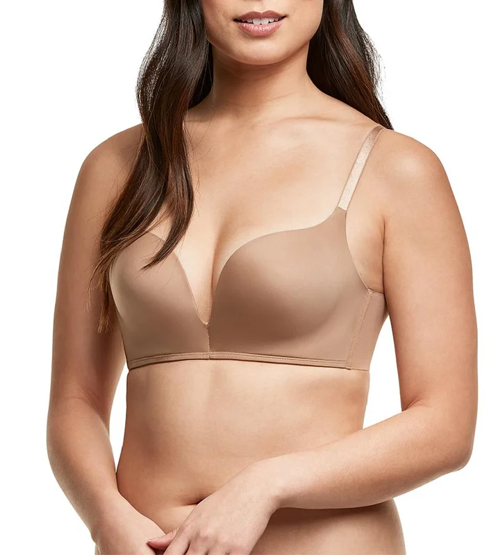 Push Up Wireless Bra Chestnut