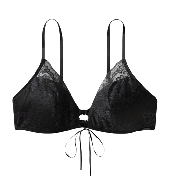 Bridal Lightly Lined Triangle Bra Black