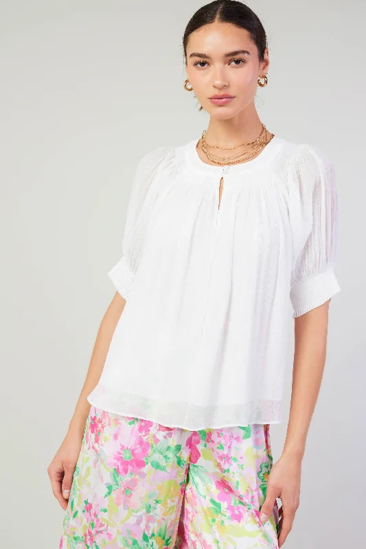 Pleated Cuff Blouse