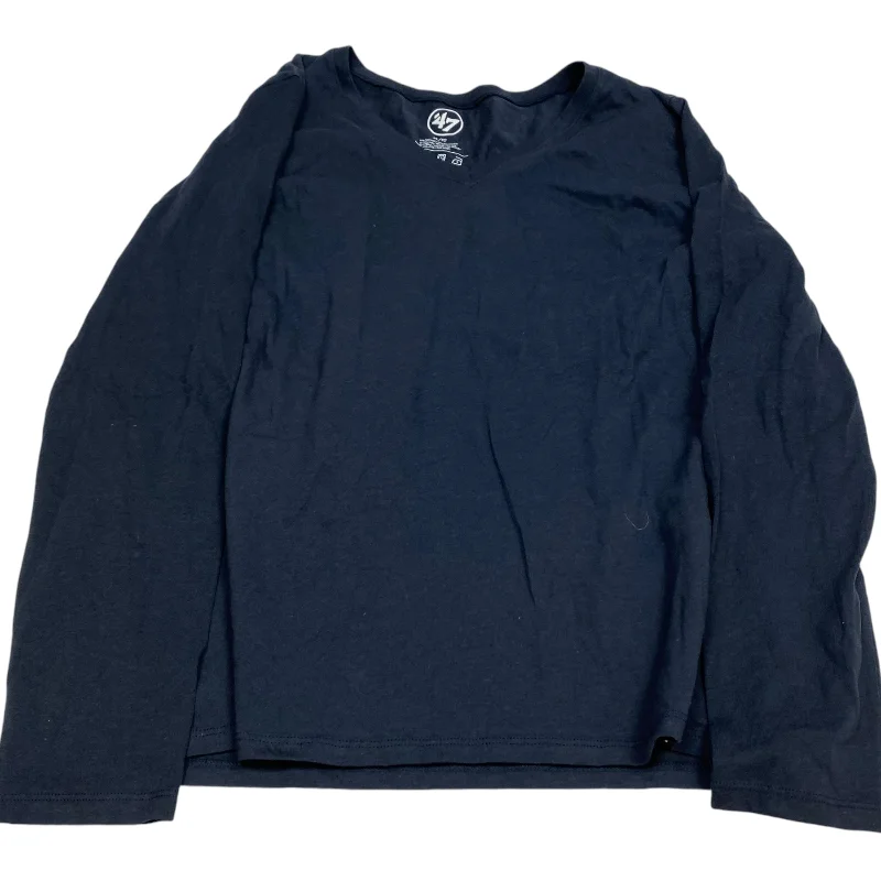 Top Long Sleeve Basic By 47 In Navy, Size: Xl