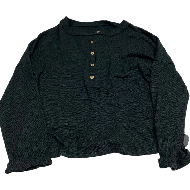 Top Long Sleeve By Clothes Mentor In Black, Size: M