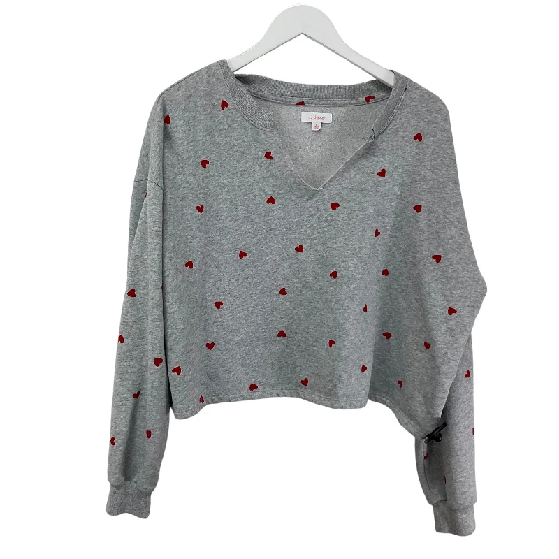 Top Long Sleeve By Colsie In Grey, Size: L