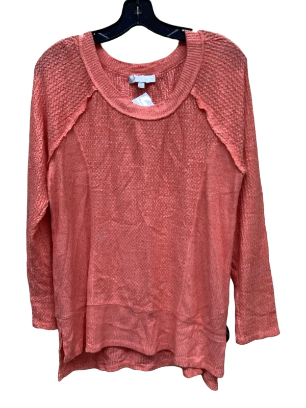 Top Long Sleeve By Eri + Ali In Orange, Size: L