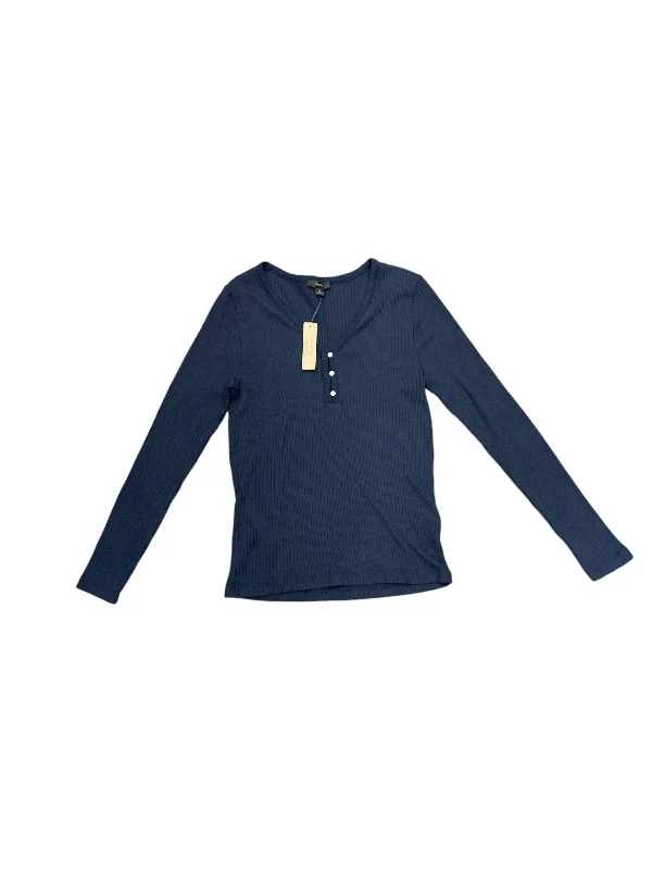 Top Long Sleeve By J. Crew In Navy, Size: M