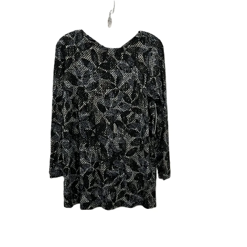 Top Long Sleeve By J. Jill In Black, Size: Mp