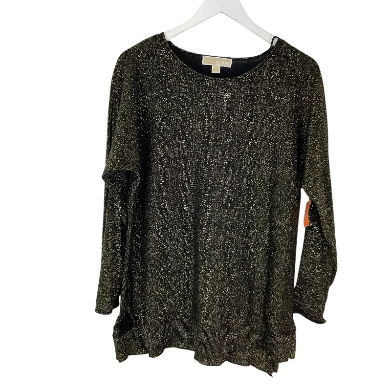 Top Long Sleeve By Michael Kors O In Gold, Size: L